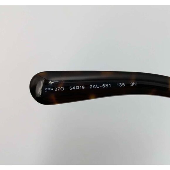 Pre-owned Prada Square Baroque Swirl SPR 27O Acetate Sunglasses Tortoise - Picture 6 of 10